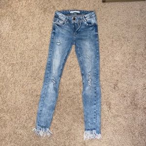 Zara Denim Skinny Ankle Jeans Size 2